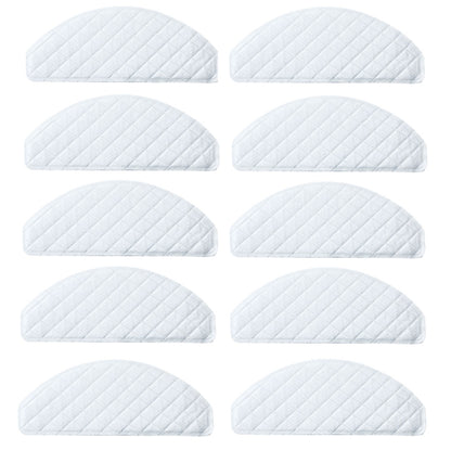 10 PCS Disposable Rag Mop Cloth For  Ecovacs Deebot T8, 10 PCS Rag White