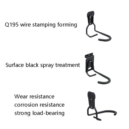 Bicycle Hook Metal Wall Garage Bicycle Rack, 830 On Wall, 820 Groove Board