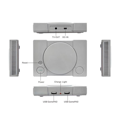 8-Bit Mini Double Players TV Game Console Built-in 620 Games, PS1 mini (EU Plug)