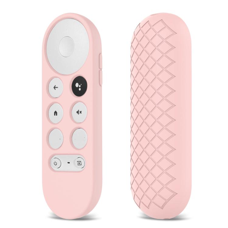 2 PCS Silicone Protective Shell for Google Chromecast 2020 Remote Control, (Silver Gray), (Sky Blue), (White), (Pink), Red), (Black)