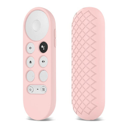 2 PCS Silicone Protective Shell for Google Chromecast 2020 Remote Control, (Silver Gray), (Sky Blue), (White), (Pink), Red), (Black)