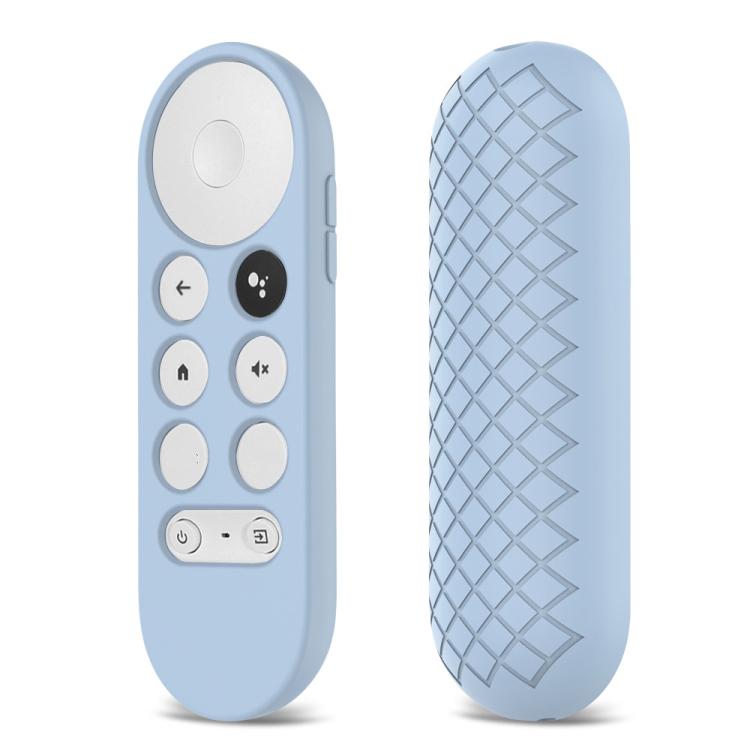 2 PCS Silicone Protective Shell for Google Chromecast 2020 Remote Control, (Silver Gray), (Sky Blue), (White), (Pink), Red), (Black)