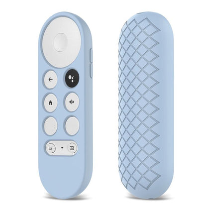 2 PCS Silicone Protective Shell for Google Chromecast 2020 Remote Control, (Silver Gray), (Sky Blue), (White), (Pink), Red), (Black)