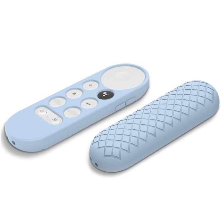 2 PCS Silicone Protective Shell for Google Chromecast 2020 Remote Control, (Silver Gray), (Sky Blue), (White), (Pink), Red), (Black)