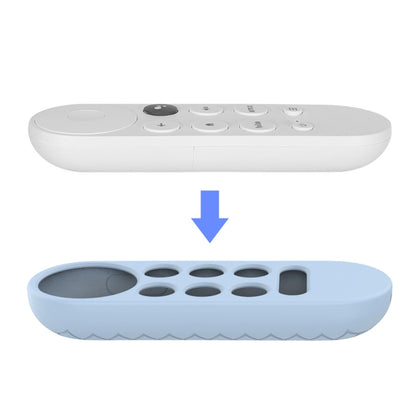 2 PCS Silicone Protective Shell for Google Chromecast 2020 Remote Control, (White), (Pink), Red), (Black), (Silver Gray), (Sky Blue)