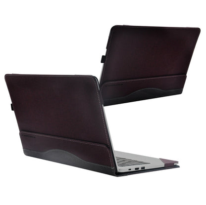 PU Leather Laptop Protective Case For Huawei Honor MagicBook, Dark Gray, Wine Red, Dark Blue