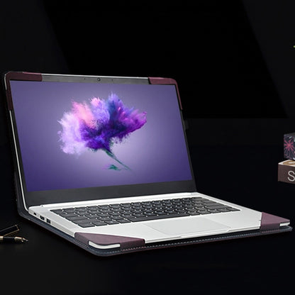 PU Leather Laptop Protective Case For Huawei Honor MagicBook, Dark Gray, Wine Red, Dark Blue
