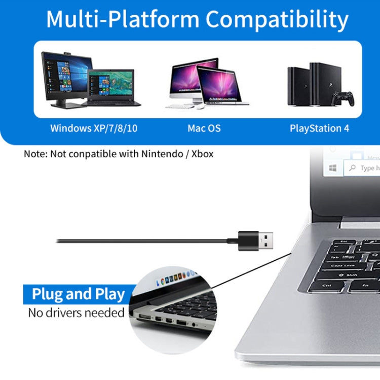 MI520 Desktop Computer Gooseneck Condenser Microphone, USB Version with RGB Breathing Lamp