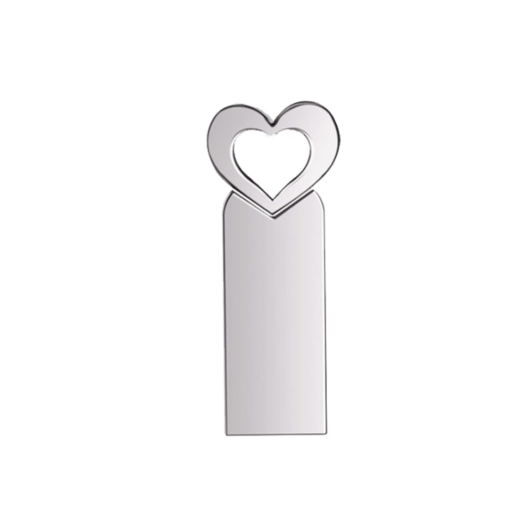 Zshqu2 Heart-Shaped USB 2.0 High Speed ??Metal USB Flash Drives, 4GB