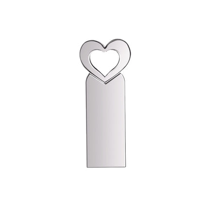 Zshqu2 Heart-Shaped USB 2.0 High Speed ??Metal USB Flash Drives, 4GB