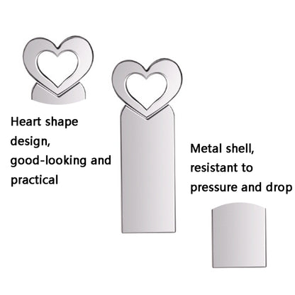Zshqu2 Heart-Shaped USB 2.0 High Speed ??Metal USB Flash Drives, 4GB