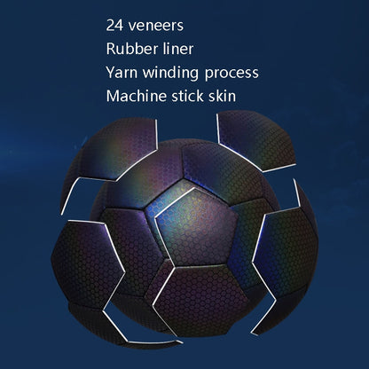 MILACHIC Night Light Football PU Opera Sewed School Training Football, MILACHIC PU Football(No.4 Reflective Tree Root 5056), MILACHIC PU Football(No.5 Reflective Tree Root 5057), MILACHIC PU Football(No.4 Reflective Water Drops 5058)