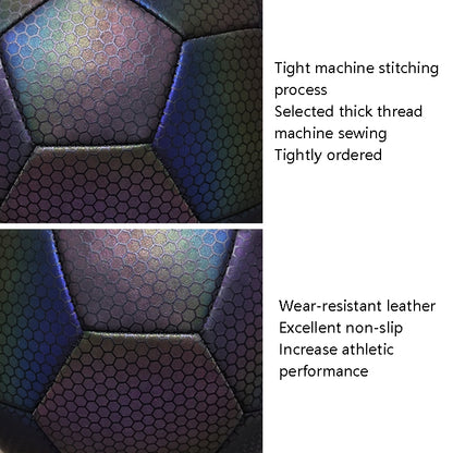 MILACHIC Night Light Football PU Opera Sewed School Training Football, MILACHIC PU Football(No.4 Reflective Tree Root 5056), MILACHIC PU Football(No.5 Reflective Tree Root 5057), MILACHIC PU Football(No.4 Reflective Water Drops 5058)