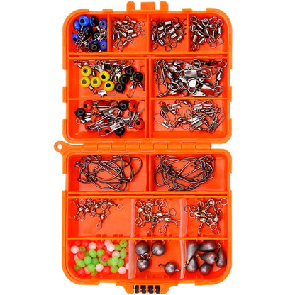 165 PCS / Set Road Squid Hook Accessories Set, 165 PCS / Set (Orange), 165 PCS / Set (Black)