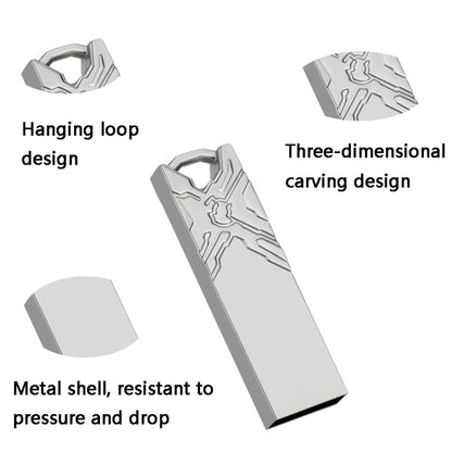 Jg1 USB 2.0 High-Speed Metal Engraving Car USB Flash Drives, 4GB