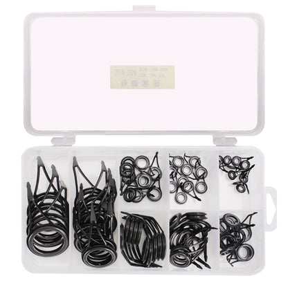 Ceramic Wire Loop Luya Rod Fishing Gear Accessories, 75 PCS / Box