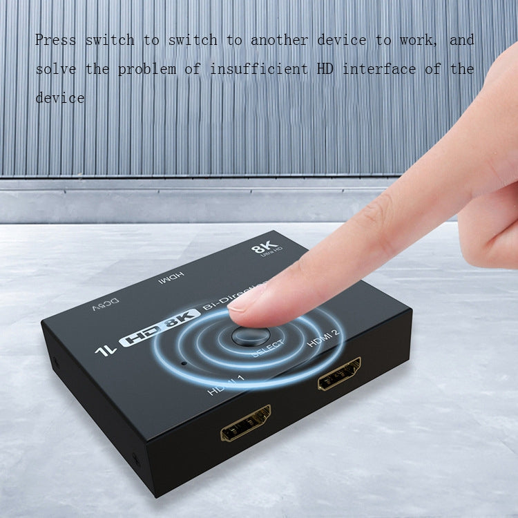 F0301 HDMI 2.1 Two-Way Switcher PS5 Dedicated One-In-Two High-Definition Switcher, F0301