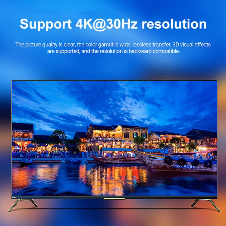 2  to 1 Out HD HDMI Switch, 4K 30Hz Black