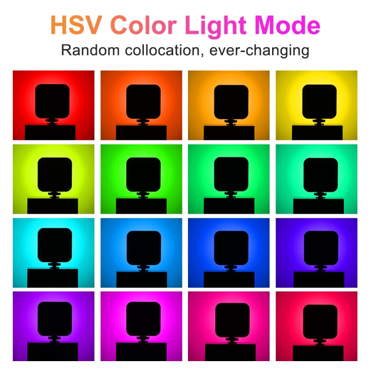 Mamen D01 66 LEDs 2500-9000K Double-Sided RGB LED Fill Lights, 66 LEDs