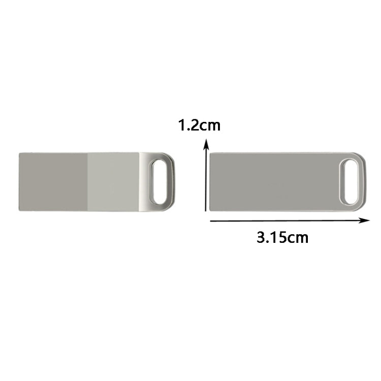 JHQG1 Step Shape Metal High Speed USB Flash Drives, 4GB, 64GB, 128GB