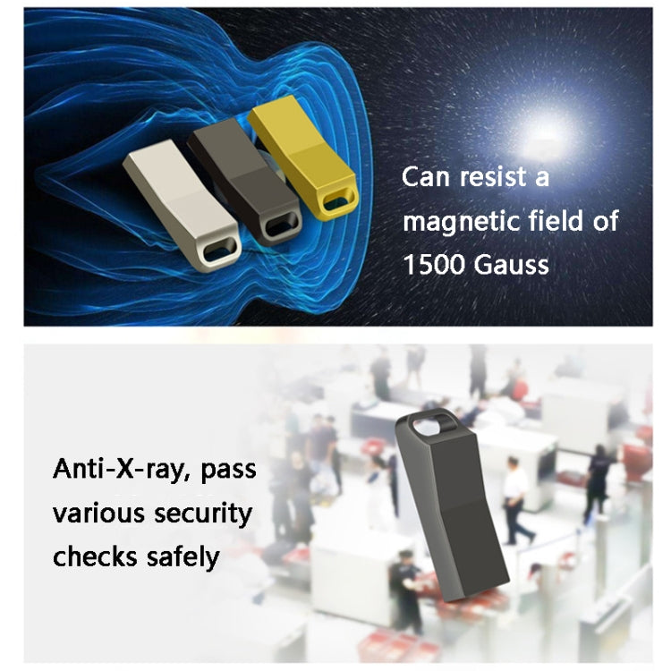 JHQG1 Step Shape Metal High Speed USB Flash Drives, 4GB, 64GB, 128GB