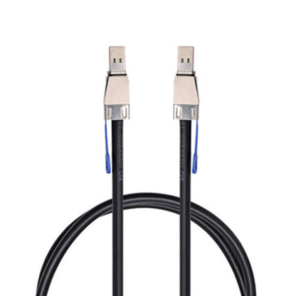 H0503 12Gbps SFF-8644 To 8644 HD Server External Hard Drive Data Cable, Black 1m, Black 2m, Black 3m