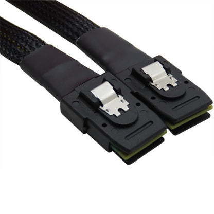 SAS36P SFF-8087 to SAS36P Cable Motherboard Server Hard Disk Data Cable, Black 0.7m