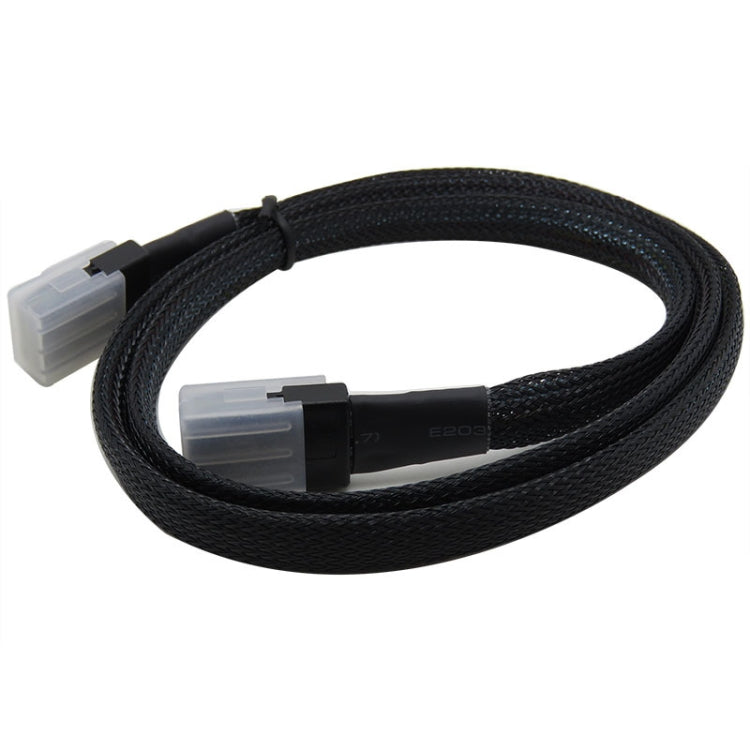 SAS36P SFF-8087 to SAS36P Cable Motherboard Server Hard Disk Data Cable, Black 0.7m