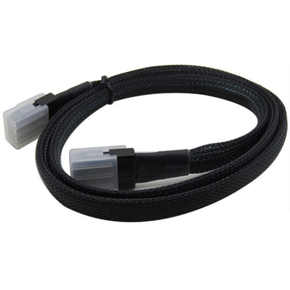 SAS36P SFF-8087 to SAS36P Cable Motherboard Server Hard Disk Data Cable, Black 0.7m