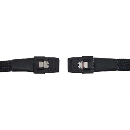 SAS36P SFF-8087 to SAS36P Cable Motherboard Server Hard Disk Data Cable, Black 0.7m