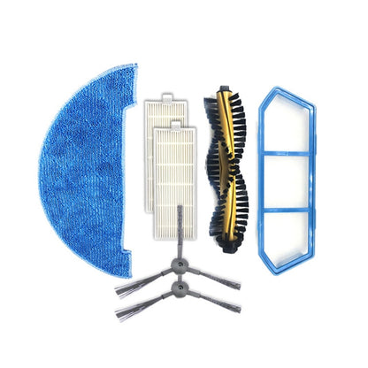 3pairs Side Brush Sweeper Accessories For Ilife A4, 1 Set, 3 PCS Side Brush, 3 PCS Rag, 5 PCS Filter