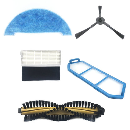 3pairs Side Brush Sweeper Accessories For Ilife A4, 1 Set, 3 PCS Side Brush, 3 PCS Rag, 5 PCS Filter