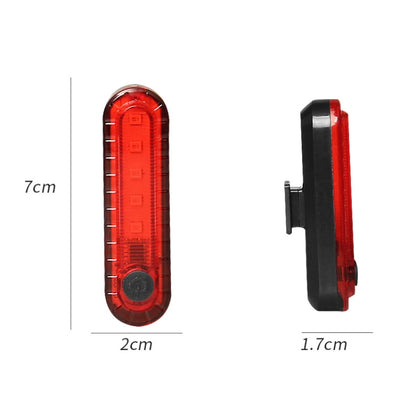 Bicycle Charging Waterproof Warning Light, Red, White