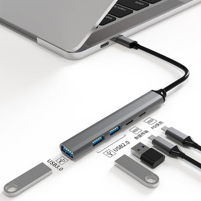 U5 Type-C Extender USB3.0 Splitter Multi-Port Expansion Dock, Number of interfaces: 4 in 1 (USB), 5 in 1 (Type-C)