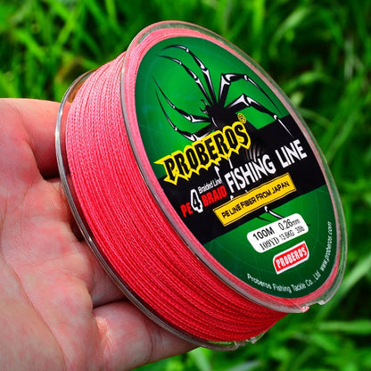 2 PCS PROBEROS 4 Edited 100M Strong Horse Fish Line, 5.0 / 50LB, 6.0 / 60LB, 7.0 / 70lb, 8.0 / 80lb, 10.0 / 100LB