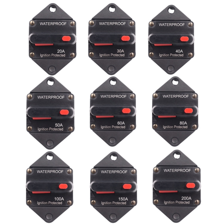 CB10 Car Audio Modified Automatic Circuit Breakerion, 20A, 30A, 40A, 50A, 60A, 80A, 100A, 150A, 200A