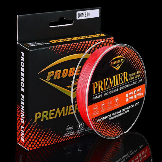 PROBEROS 8 Edited 100M Majestic Horse Fish Line, 0.4 / 6LB, 0.6 / 8LB, 0.8 / 10LB, 1.0 / 15LB, 1.5 / 20LB, 2.0 / 30LB, 3.0 / 40LB, 4.0 / 50LB, 5.0 / 60LB