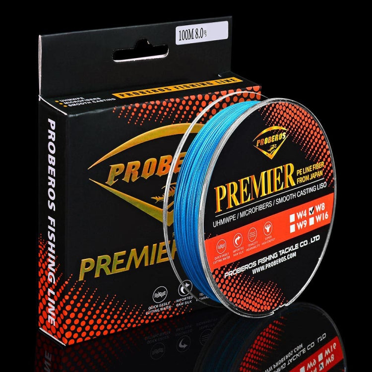 PROBEROS 8 Edited 100M Majestic Horse Fish Line, 0.4 / 6LB, 0.6 / 8LB, 0.8 / 10LB, 1.0 / 15LB, 1.5 / 20LB, 2.0 / 30LB, 3.0 / 40LB, 4.0 / 50LB, 5.0 / 60LB