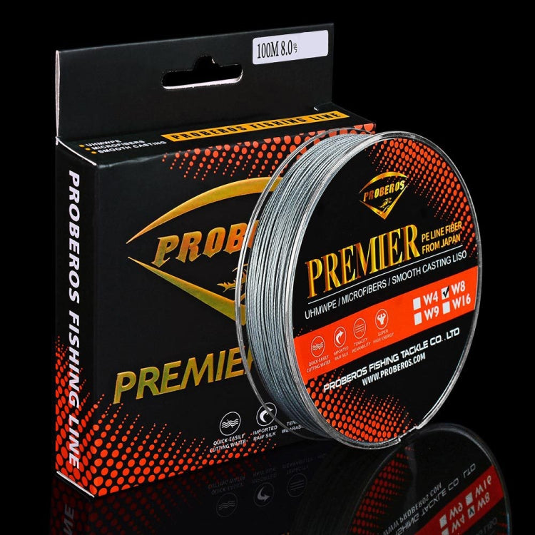 PROBEROS 8 Edited 100M Majestic Horse Fish Line, 0.4 / 6LB, 0.6 / 8LB, 0.8 / 10LB, 1.0 / 15LB, 1.5 / 20LB, 2.0 / 30LB, 3.0 / 40LB, 4.0 / 50LB, 5.0 / 60LB