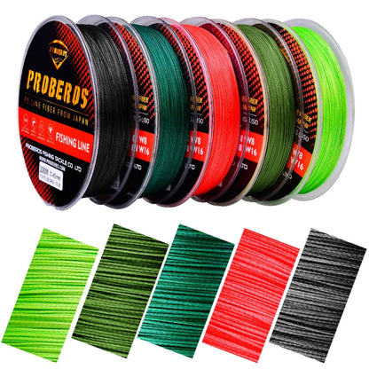 PROBEROS 8 Edited 100M Majestic Horse Fish Line, 0.4 / 6LB, 0.6 / 8LB, 0.8 / 10LB, 1.0 / 15LB, 1.5 / 20LB, 2.0 / 30LB, 3.0 / 40LB, 4.0 / 50LB, 5.0 / 60LB