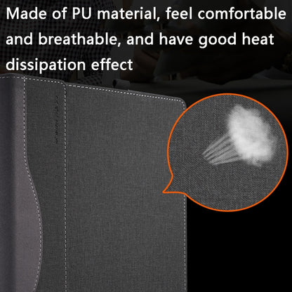 PU Leather Laptop Protective Case For HP Envy X360 15-BP / CN / DR / DS, Blue, Black, Wine Red