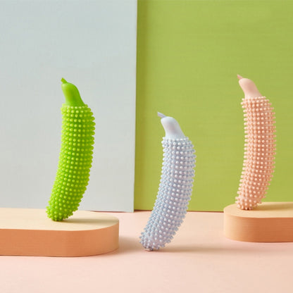 Cucumber Shaped Pet Molar Stick, Blue, Green, Pink