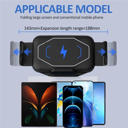 S15 15W QI Magnetic Car Wireless Charging Holder For Folding Screen Phone, S15