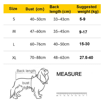 Reflective Printed Pet Dog Life Jacket Swimsuit, M, L