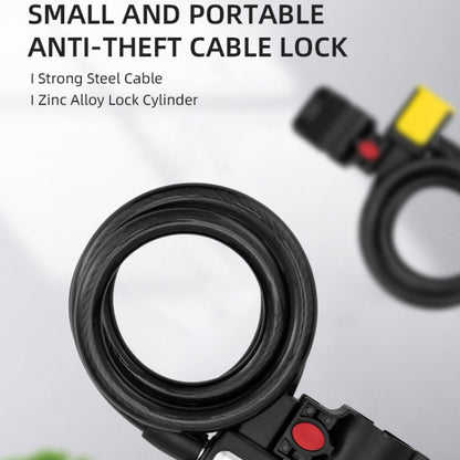 BG-0518 Mountain Bike Portable Anti-Theft Bold Cable Lock, Length:, 1.8m With Lock Frame