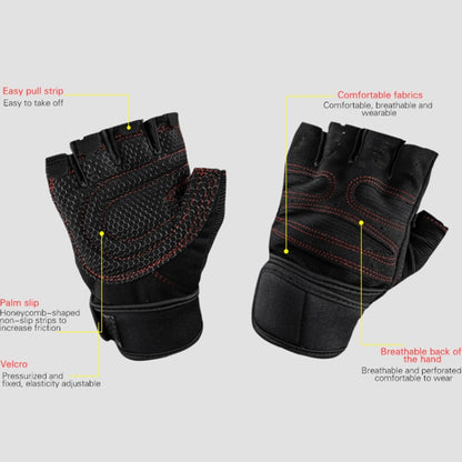 ST-2120 Gym Exercise Equipment Anti-Slip Gloves, S, M, L, XL