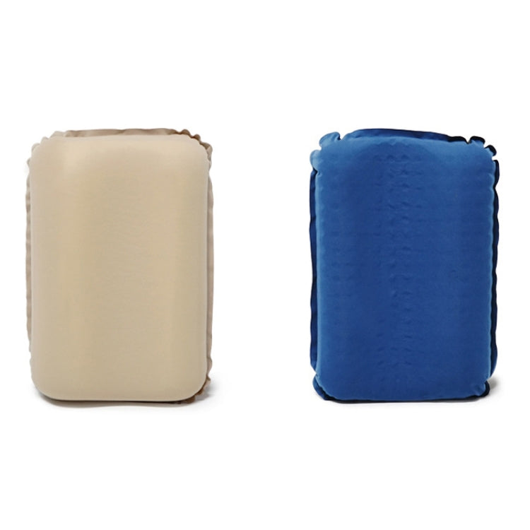 CHANODUG Camping Travel Portable Automatic Inflatable Foam Pillow, Pillow 46x30x12cm Gold, Pillow 46x30x12cm Navy Blue
