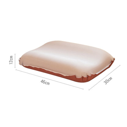 CHANODUG Camping Travel Portable Automatic Inflatable Foam Pillow, Pillow 46x30x12cm Gold, Pillow 46x30x12cm Navy Blue