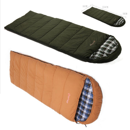 CHANODUG FX-8309 Camping Warm Envelop Style Sleeping Bag, Sleeping Bag Green, Sleeping Bag Khaki