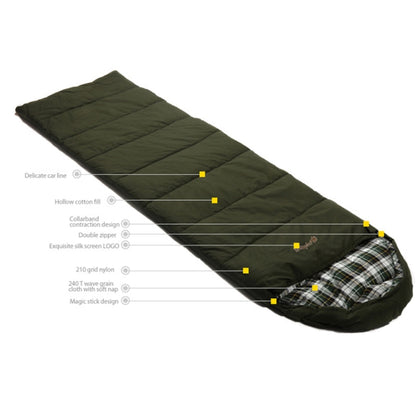 CHANODUG FX-8309 Camping Warm Envelop Style Sleeping Bag, Sleeping Bag Green, Sleeping Bag Khaki